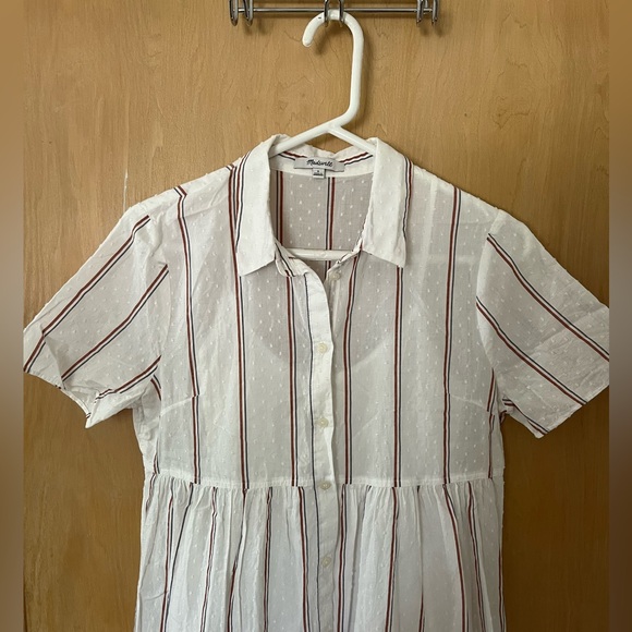 Madewell Striped Midi Shirtdress - Picture 7 of 9